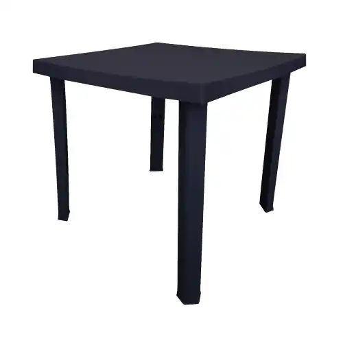 Actieprijs Tavolo Figaro in resina antiurto antracite senza incrocio cm 80x80x72 da giardino esterno