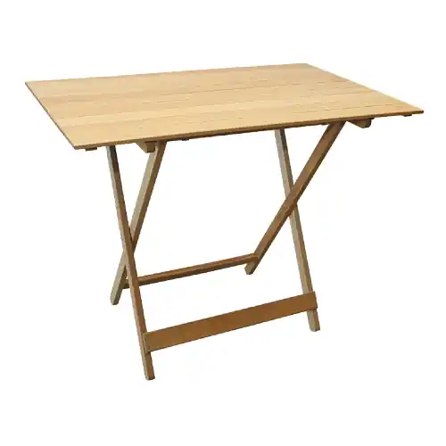Tavolo serie pic nic 100x60x75 cm in legno massello chiaro pieghevole da giardino esterno Express Levering