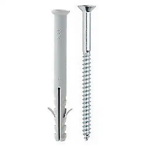 Nu Kopen Tecfi 100 tasselli tassello in nylon prolungato 8x120 con due alette vite TPS a legno impronta a croce tipo Z