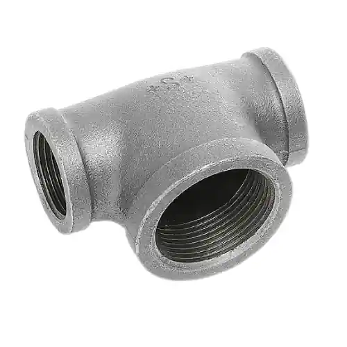 Tee uguale Art. 130 in ghisa zincata diametro Ø 3/4" accorderia in ghisa Alleen Vandaag
