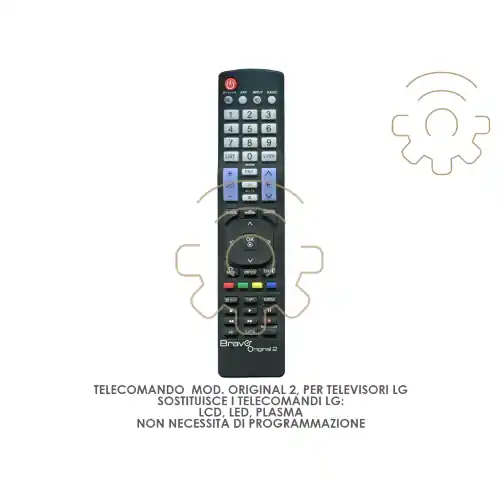 Telecomando per tv Original 2 per tv LG lcd plasma led pronto all‘uso no programazzione Tijdelijk Beschikbaar