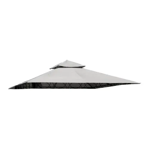 Snelle Levering Telo top copertura di ricambio per gazebo Eden 3x3 mt in poliestere bianco 180 g/mq con airvent