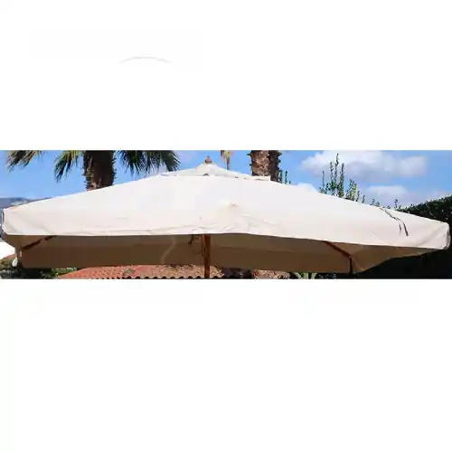 Telo top copertura di ricambio per ombrellone Luxor 3X4 mt colore ecrù in poliestere Uitverkoop
