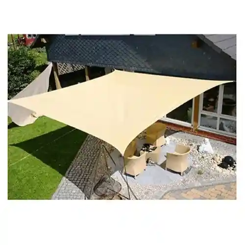 Favoriet Telo vela quadra ecrù ombreggiante con occhielli 3x3 mt per ombra da giardino parcheggio
