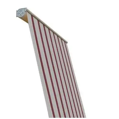 Tenda da sole a caduta cassonata bordeaux/crema 2,5x2,5 m con braccetti regolabili nell‘inclinazione fissabile sia a parete che a soffitto Merkproduct