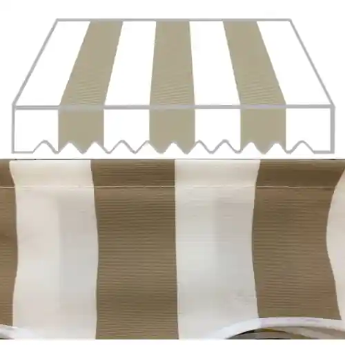 Tenda da sole a caduta P2004 cm 300x250 struttura in alluminio tessuto poliestere ombreggiante per esterno Lage Kosten