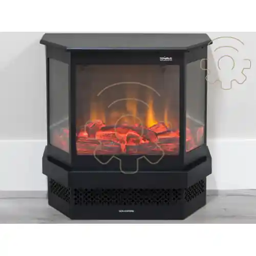 Aanbieding Teporus camino caminetto elettrico a pavimento 900/1800W mod. SF-1318 con led