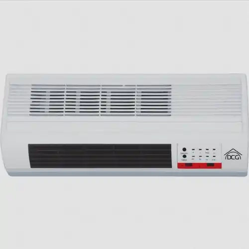 Termoventilatore a parete 1000/2000 W timer spegnimento automatico con telecomando Must-Have