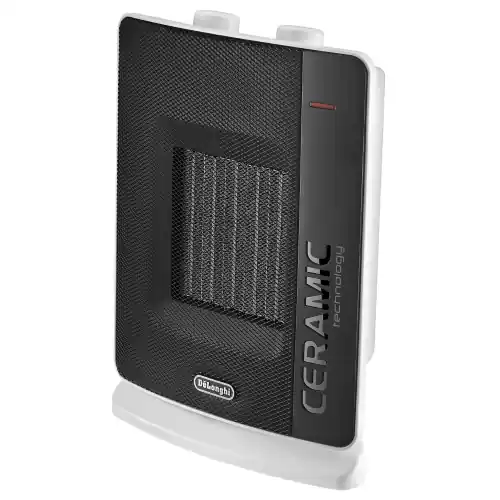 Termoventilatore ceramico DeLonghi 2200W 3 potenze con termostato ambiente e oscillazione motorizzata Tijdelijk Beschikbaar