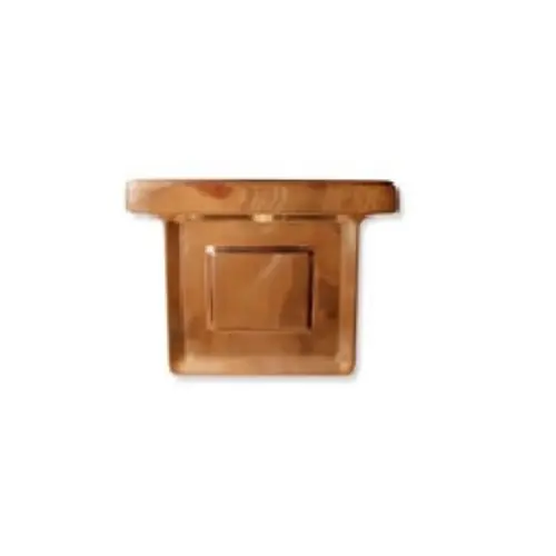 Testata in rame con portariccio modello quadra sviluppo 10 x 10 cm Voordeelprijs