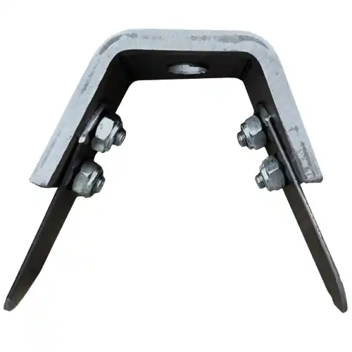 Testina zappetta "Matador 2021" 2 lame 130x8x100 mm per decespugliatore con attacco universale Merkproduct