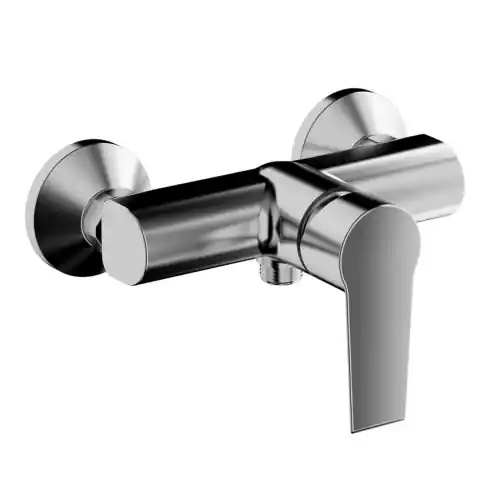 Exclusieve Aanbieding Tiemme miscelatore monocomando linea Ten esterno per doccia in ottone cromo senza accessori Made in Italy