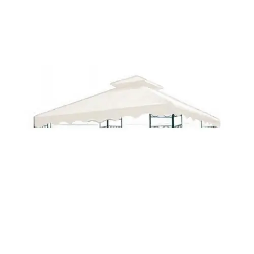 Top di ricambio per gazebo YF-3137R 3x3 mt in poliestere bianco telo di copertura da esterno Speciale Aanbieding