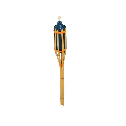Torcia fiaccola in bamboo cm 120 h serbatoio in lamiera 0.625 l da giardino esterno Laatste Versie
