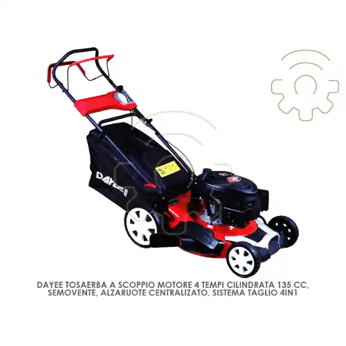 Tosaerba a scoppio 4 tempi 135 cc cm 48 mod DY 191 135SM-2 semovente sistema taglio 4 in 1 giardino giardinaggio prato erba Beste Prijs
