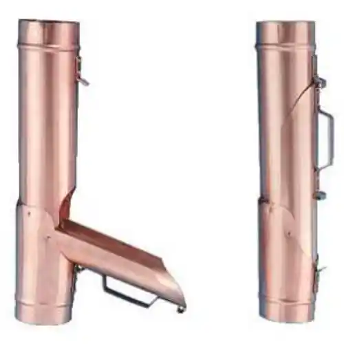 Travasatore recuperatore di acqua piovana in acciaio verniciato tdm Ø 80 mm Lage Kosten