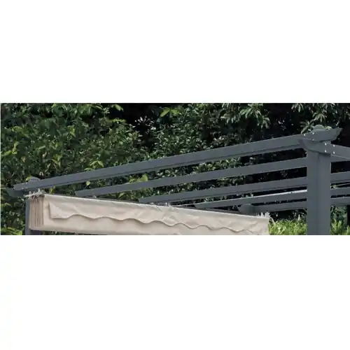 Beperkte Voorraad Trave di ricambio senza binario per pergola 3x4 mt 30x50 mm lunghezza 384 cm in alluminio