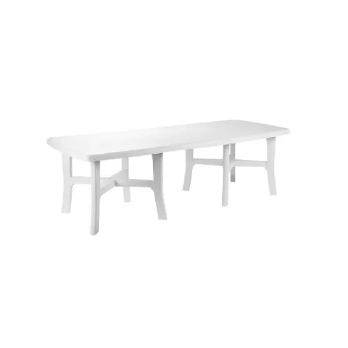 Trio plus tavolo allungabile in polipropilene bianco da esterno 180/240x100x72 cm Koop Vandaag