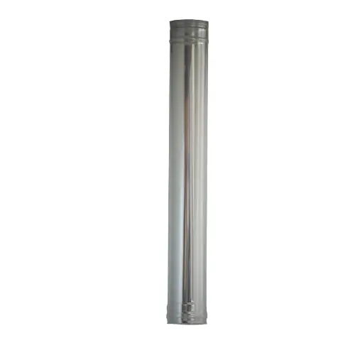Finale Uitverkoop Tubo acciaio inox AISI 304 Ø 25x h 100 cm per stufa stufe a pellet canna fumaria