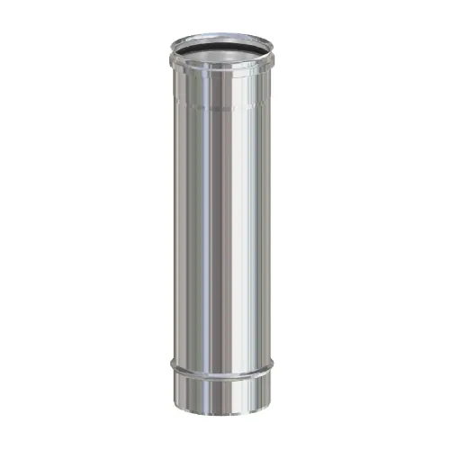 Tubo acciaio inox AISI 304 Ø 8x h 50 cm per stufa stufe a pellet canna fumaria fornito senza guarnizione Speciale Aanbieding