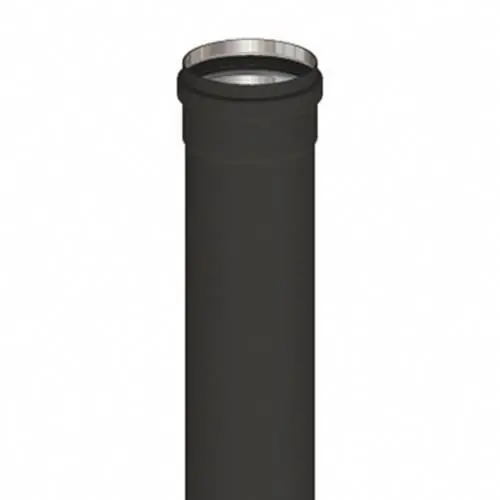 Hoge Kwaliteit tubo alluminio nero Ø mm 80 cm 100h stufe pellet pellets canna fumaria
