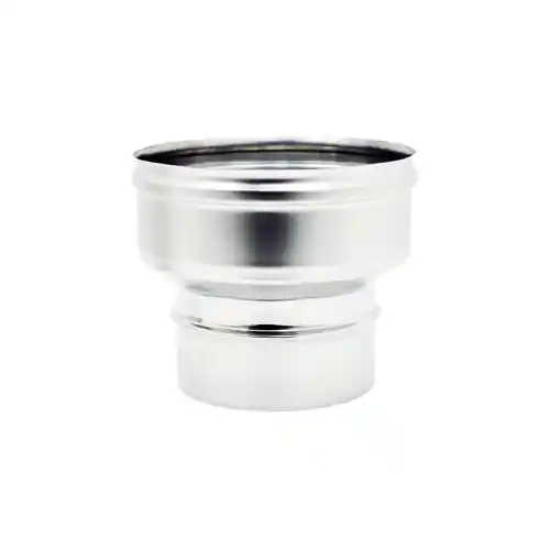Direct Verzonden Tubo aumento acciaio inox AISI 304L per canne fumarie Ø M/F 160-180 mm raccordo in acciaio spessore 0.50 mm