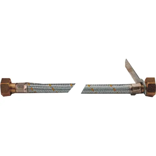 Nieuw tubo flessibile per centraline gas 50 cm FF 1/2" in acciaio zincato