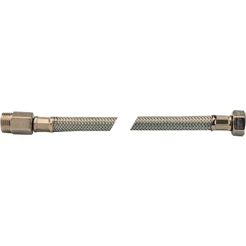 Seizoensaanbieding tubo flessibile prolungato 30 cm attacco M F 1/2" treccia metallica