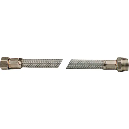 tubo flessibile prolungato 40 cm attacco M 1/2" F 3/8" in acciaio inox Beperkt Aanbod