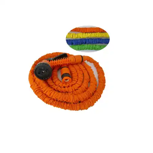 Dagaanbieding Tubo garden "TIRAMOLLA" allungabile max.7,5 mt raccordo femmina 3/4" pistola multifunzione per irrigazione giardino