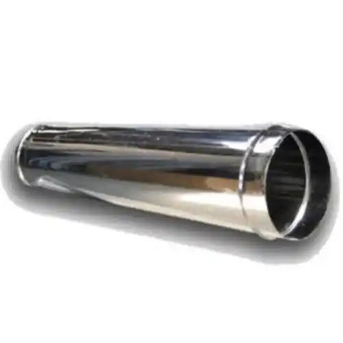 TUBO IN ACCIAIO INOX AISI 304 H 100 Ø 20 CM TUBI STUFA STUFE CAMINO CANNA FUMI Snelle Levering
