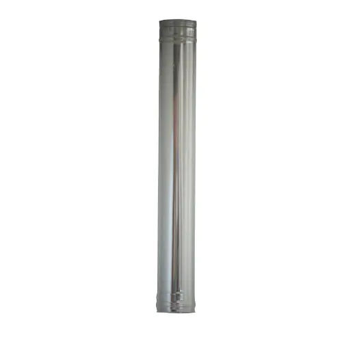 Tubo in acciaio inox Aisi 304 Ø 12 cm 120 mm altezza cm 100h per stufe a legna pellet Veilige Betaling