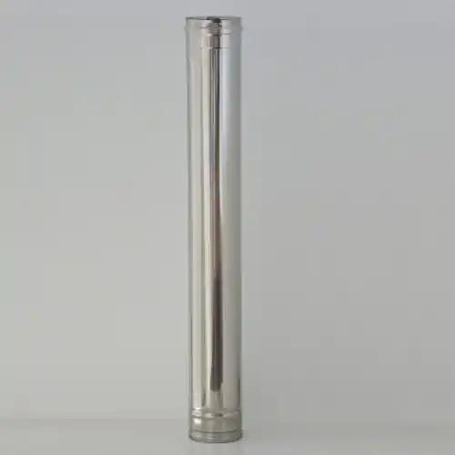 Shop Nu Tubo in acciaio inox Aisi 304 Ø 13 cm 130 mm altezza cm 100h per stufe a legna pellet