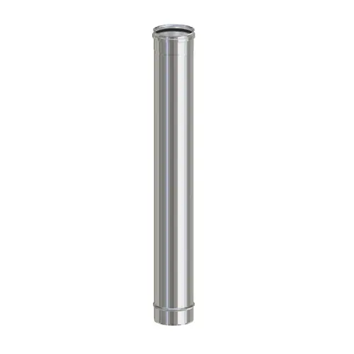 Tubo in acciaio inox AISI 304 Ø 8 cm altezza 100 cm per stufa stufe a pellet canna fumaria fornito senza guarnizione Direct Beschikbaar