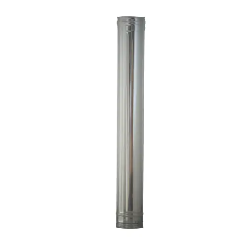 Tubo in acciaio inox Ø 15 cm 150 mm altezza cm 100h per stufe a legna pellet Nieuw
