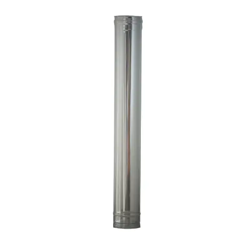 Shop Nu Tubo in acciaio inox Ø 20 cm 200 mm altezza cm 100h per stufe a legna pellet