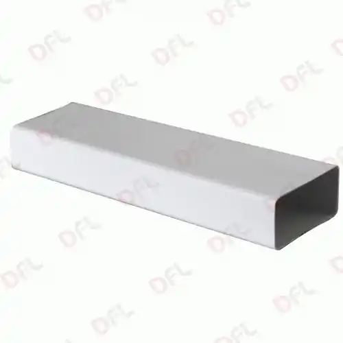 Tubo per aerazione canalizzata in pvc colore bianco 120 x 60 mm x 1 mt Direct Verzonden