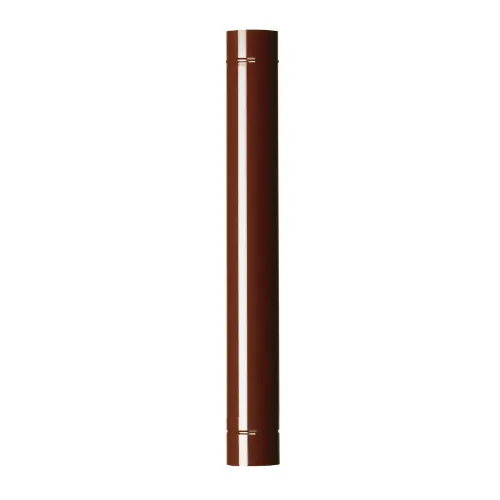 Weekendaanbieding Tubo per stufa Ø 14x100 cm acciaio porcellanato marrone tubo per stufa stufe a legna