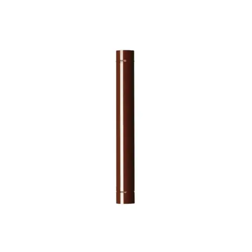 Weekendaanbieding Tubo smaltato per stufe in acciaio porcellanato (Marrone - 50 cm - Ø 14 cm)