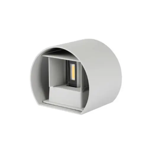 V-Tac 7092 lampada led da muro 6W doppio led corpo grigio luce bianco naturale 4000K IP65 per esterno Fabrieksprijs