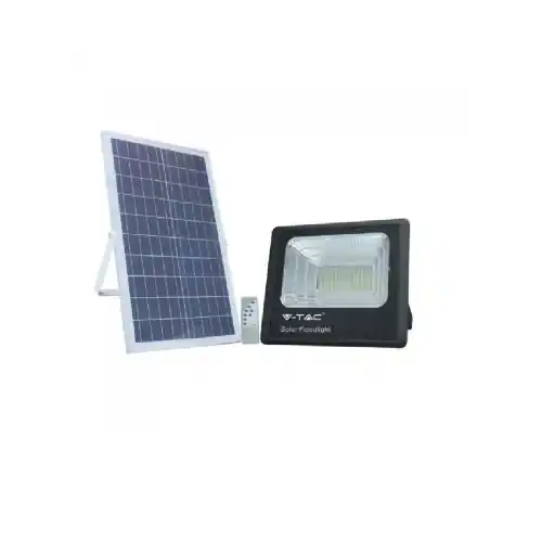 V-tac 94012 faro 100W con pannello solare e telecomando luce bianco ghiaccio 6000K IP65 Gereduceerde Prijs