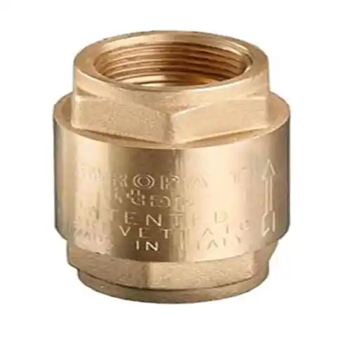 Direct Verzonden Valvola di ritegno Europa gr 1/2" - 25 bar Art.100 non ritorno in ottone