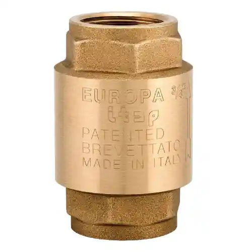 Valvola di ritegno Europa gr 3/4" - 25 bar Art.100 non ritorno in ottone Actieprijs
