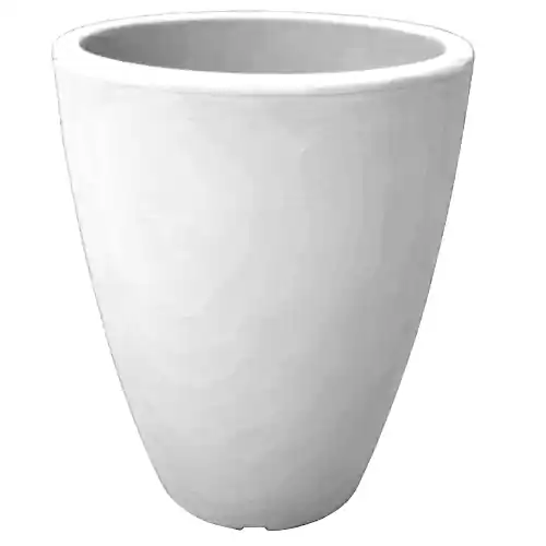 Betaalbaar Vaso di arredamento Home/Adone in resina bianca Ø 30x38 cm per arredo interno ed esterno