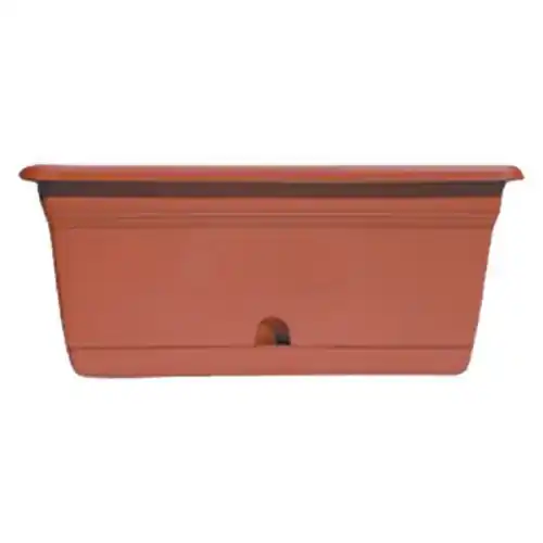 Koopje Vaso Melissa ics balconetta fioriera rettangolare con riserva cm 60x20x18 in plastica