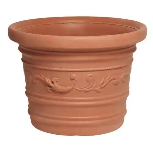 Snelle Levering Vaso Prestige in resina festonato decorato Ø 50x38 cm per piante fiori balconi e terrazzi