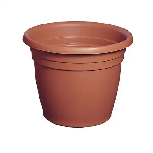 Vaso tondo in polipropilene senza sottovaso ø 30 x h.25 capacità Lt. 9 per fiori giardino esterno Beperkte Voorraad