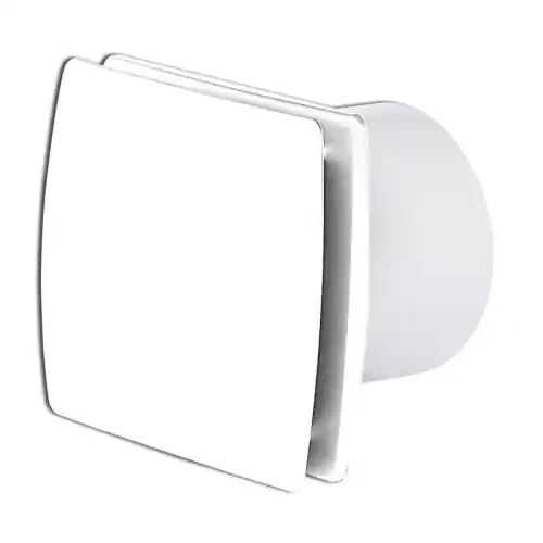 Alleen Vandaag Vecamco aspiratore elettrico esterno a supporto ventilazione naturale Ø 10 cm 19W IP44 bianco ideale per bagni e toilette (Bianco - Ø 10 cm)