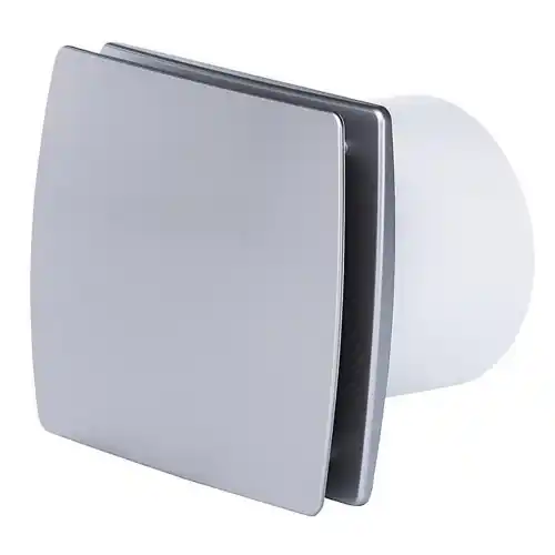 Nieuw Vecamco aspiratore elettrico esterno a supporto ventilazione naturale Ø 10 cm 19W IP44 silver cromo ideale per bagni e toilette (Silver Cromo - Ø 10 cm)