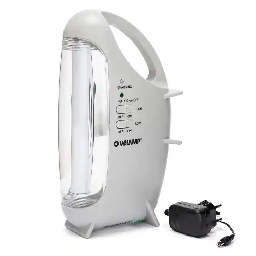 Betaalbaar Velamp lampada di emergenza portatile a led ricaricabile 320 lumen 20 led struttura in abs 5 ore di autonomia